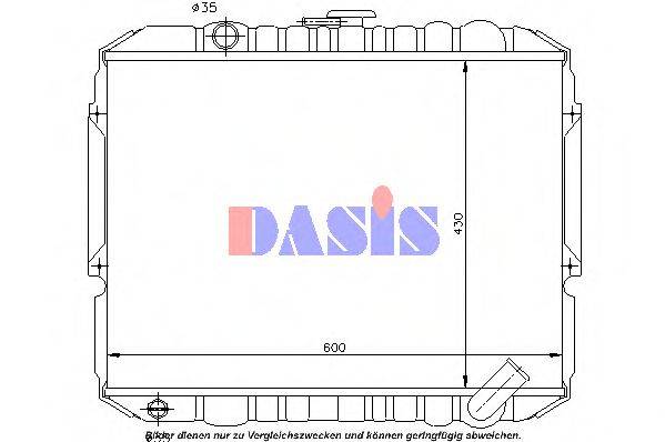 AKS DASIS 569001N Радиатор, охлаждение двигателя