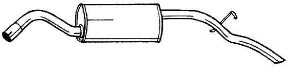 Глушитель выхлопных газов конечный AKS DASIS SG25636