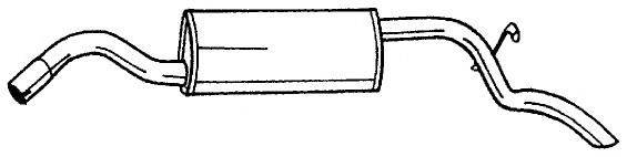 Глушитель выхлопных газов конечный AKS DASIS SG25629