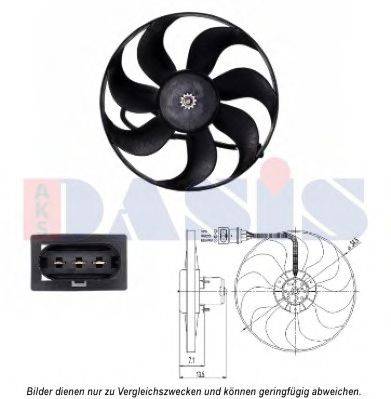 Вентилятор, охлаждение двигателя AKS DASIS 488029N