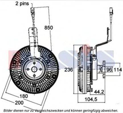 AKS DASIS 268053N Сцепление, вентилятор радиатора
