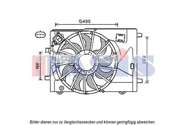 AKS DASIS 528056N Вентилятор, охлаждение двигателя