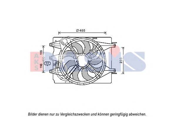 AKS DASIS 088103N Вентилятор, охлаждение двигателя