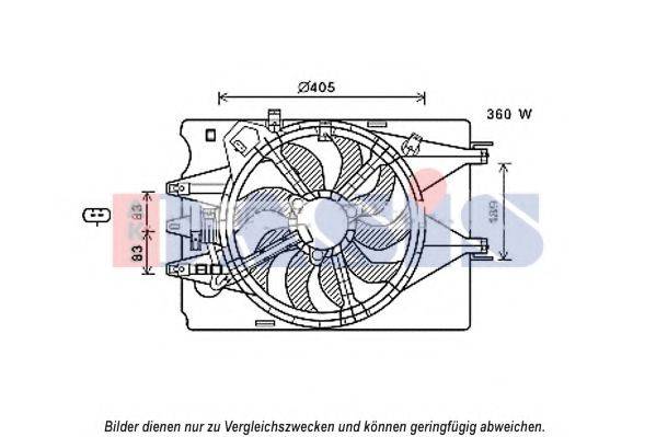 AKS DASIS 088104N Вентилятор, охлаждение двигателя