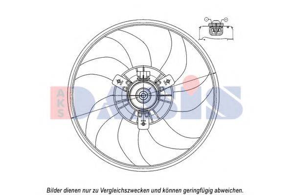 Вентилятор, охлаждение двигателя AKS DASIS 158101N