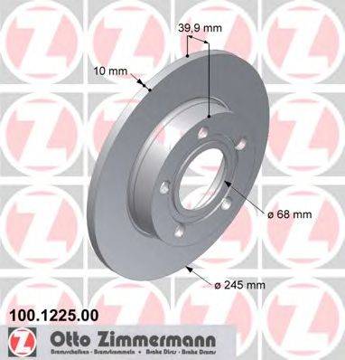 Тормозной диск ZIMMERMANN 100.1225.00