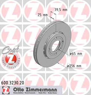 Тормозной диск ZIMMERMANN 600.3230.20