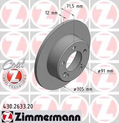 ZIMMERMANN 430263320 Тормозной диск