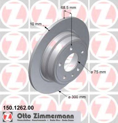 Тормозной диск ZIMMERMANN 150.1262.00