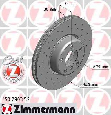 Тормозной диск ZIMMERMANN 150.2903.52