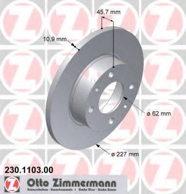 ZIMMERMANN 230110300 Тормозной диск