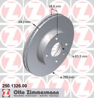 Тормозной диск ZIMMERMANN 250.1326.00