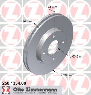 Тормозной диск ZIMMERMANN 250.1334.00
