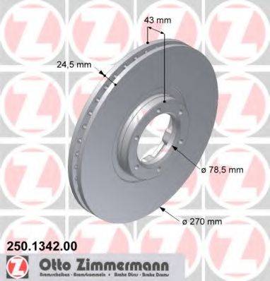 ZIMMERMANN 250134200 Тормозной диск
