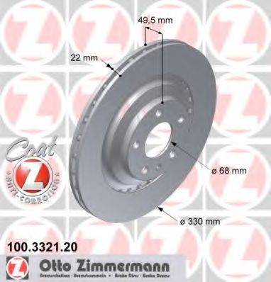 ZIMMERMANN 100332120 Тормозной диск