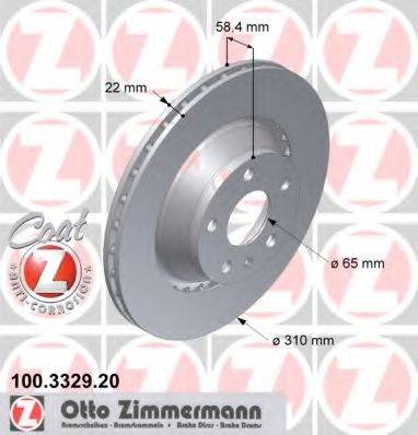 ZIMMERMANN 100332920 Тормозной диск
