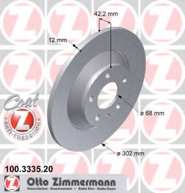 ZIMMERMANN 100333520 Тормозной диск