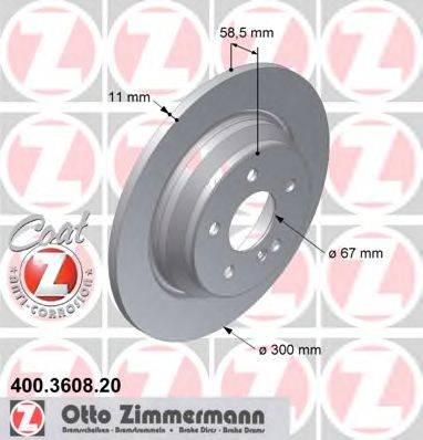 ZIMMERMANN 400360820 Тормозной диск
