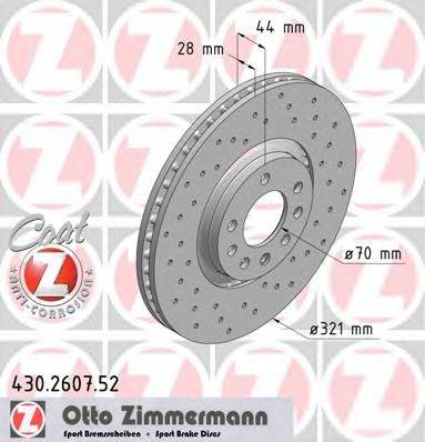 ZIMMERMANN 430260752 Тормозной диск
