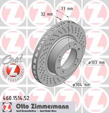 ZIMMERMANN 460151452 Тормозной диск