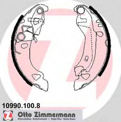 Комплект тормозных колодок ZIMMERMANN 10990.100.8