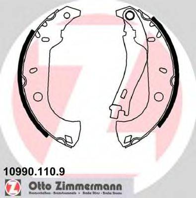Комплект тормозных колодок ZIMMERMANN 10990.110.9