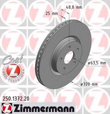 ZIMMERMANN 250137220 Тормозной диск