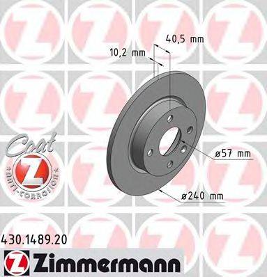 Тормозной диск ZIMMERMANN 430.1489.20
