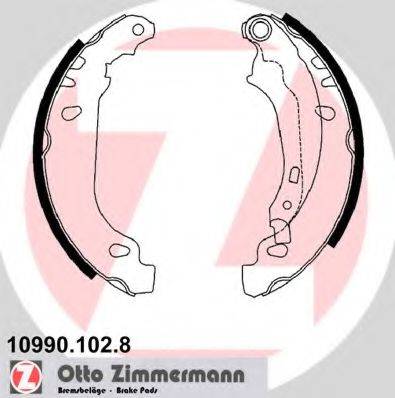ZIMMERMANN 109901028 Комплект тормозных колодок