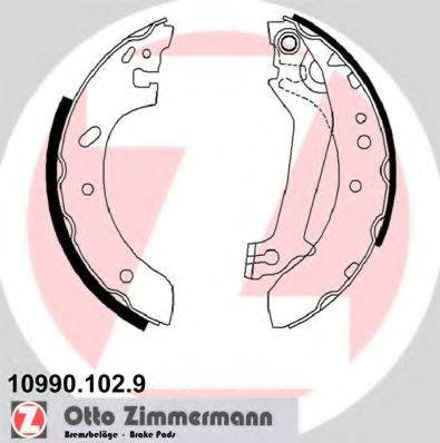 ZIMMERMANN 109901029 Комплект тормозных колодок