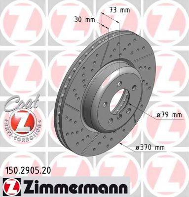 Тормозной диск ZIMMERMANN 150.2905.20