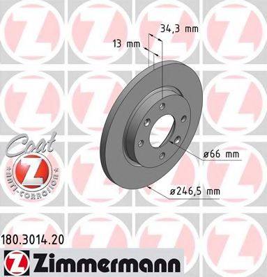 Тормозной диск ZIMMERMANN 180.3014.20