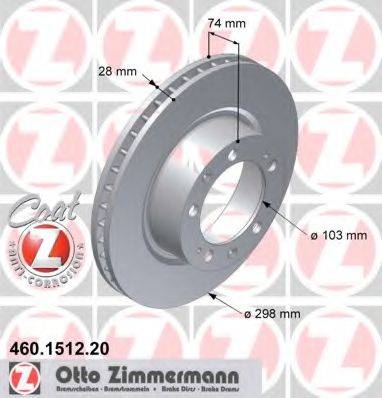 ZIMMERMANN 460151220 Тормозной диск