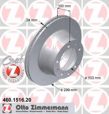 ZIMMERMANN 460151620 Тормозной диск
