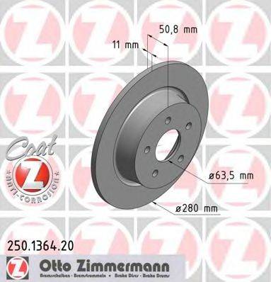 ZIMMERMANN 250136420 Тормозной диск
