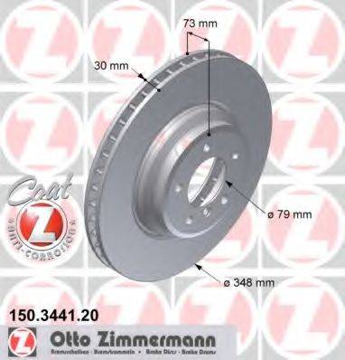 ZIMMERMANN 150344120 Тормозной диск