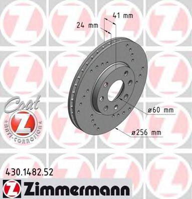 Тормозной диск ZIMMERMANN 430.1482.52