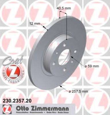 Тормозной диск ZIMMERMANN 230.2357.20