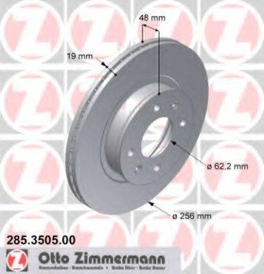 ZIMMERMANN 285350500 Тормозной диск