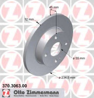Тормозной диск ZIMMERMANN 370.3063.00