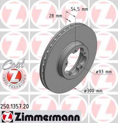 Тормозной диск ZIMMERMANN 250.1357.20