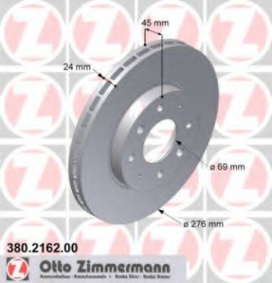 ZIMMERMANN 380216200 Тормозной диск