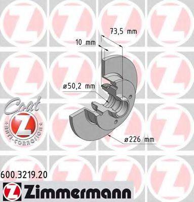 ZIMMERMANN 600321920 Тормозной диск