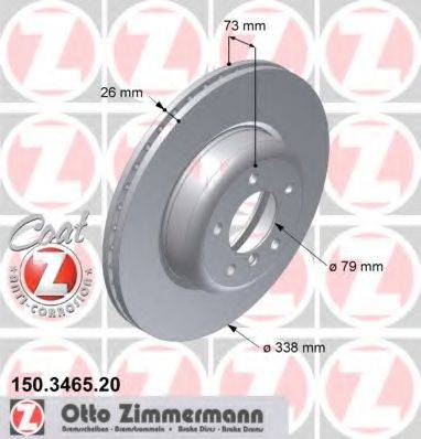 ZIMMERMANN 150346520 Тормозной диск