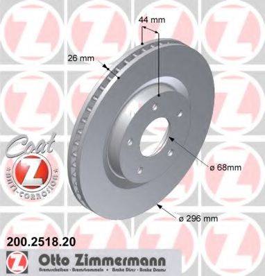 ZIMMERMANN 200251820 Тормозной диск