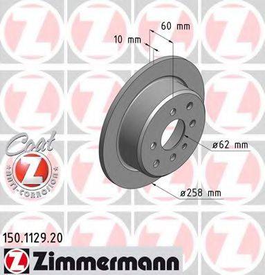 Тормозной диск ZIMMERMANN 150.1129.20