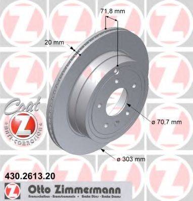 ZIMMERMANN 430261320 Тормозной диск