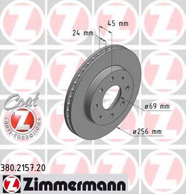 Тормозной диск ZIMMERMANN 380.2157.20