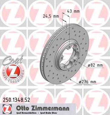ZIMMERMANN 250134852 Тормозной диск