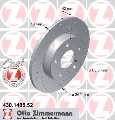Тормозной диск ZIMMERMANN 430.1485.52